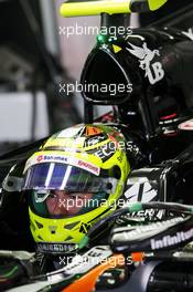 Sergio Perez (MEX) Sahara Force India F1 VJM09. 29.07.2016. Formula 1 World Championship, Rd 12, German Grand Prix, Hockenheim, Germany, Practice Day.