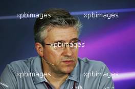 Pat Fry (GBR) Manor Racing Engineering Consultant in the FIA Press Conference. 29.07.2016. Formula 1 World Championship, Rd 12, German Grand Prix, Hockenheim, Germany, Practice Day.