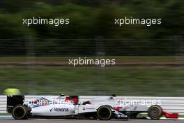 Valtteri Bottas (FIN), Williams F1 Team and Romain Grosjean (FRA), Haas F1 Team  29.07.2016. Formula 1 World Championship, Rd 12, German Grand Prix, Hockenheim, Germany, Practice Day.