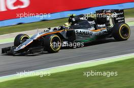 Sergio Perez (MEX) Sahara Force India F1 VJM09. 29.07.2016. Formula 1 World Championship, Rd 12, German Grand Prix, Hockenheim, Germany, Practice Day.