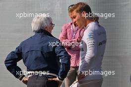 (L to R): Bernie Ecclestone (GBR) with Nico Rosberg (GER) Mercedes AMG F1. 29.07.2016. Formula 1 World Championship, Rd 12, German Grand Prix, Hockenheim, Germany, Practice Day.