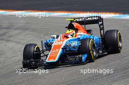 Rio Haryanto (IDN) Manor Racing MRT05. 29.07.2016. Formula 1 World Championship, Rd 12, German Grand Prix, Hockenheim, Germany, Practice Day.