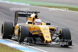 Kevin Magnussen (DEN) Renault Sport F1 Team RS16. 29.07.2016. Formula 1 World Championship, Rd 12, German Grand Prix, Hockenheim, Germany, Practice Day.