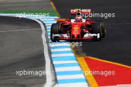 Kimi Raikkonen (FIN) Ferrari SF16-H. 29.07.2016. Formula 1 World Championship, Rd 12, German Grand Prix, Hockenheim, Germany, Practice Day.