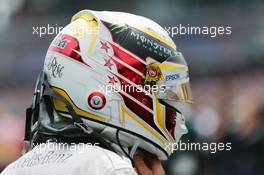 Lewis Hamilton (GBR) Mercedes AMG F1 W07 Hybrid on the grid. 31.07.2016. Formula 1 World Championship, Rd 12, German Grand Prix, Hockenheim, Germany, Race Day.