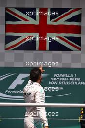 1st place Lewis Hamilton (GBR) Mercedes AMG F1 W07 . 31.07.2016. Formula 1 World Championship, Rd 12, German Grand Prix, Hockenheim, Germany, Race Day.