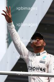 1st place Lewis Hamilton (GBR) Mercedes AMG F1 W07 . 31.07.2016. Formula 1 World Championship, Rd 12, German Grand Prix, Hockenheim, Germany, Race Day.