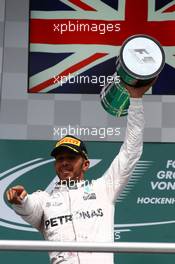 1st place Lewis Hamilton (GBR) Mercedes AMG F1 W07 . 31.07.2016. Formula 1 World Championship, Rd 12, German Grand Prix, Hockenheim, Germany, Race Day.