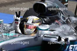 1st place Lewis Hamilton (GBR) Mercedes AMG F1 W07 . 31.07.2016. Formula 1 World Championship, Rd 12, German Grand Prix, Hockenheim, Germany, Race Day.