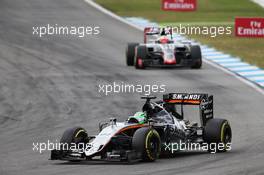 Nico Hulkenberg (GER) Sahara Force India F1 VJM09. 31.07.2016. Formula 1 World Championship, Rd 12, German Grand Prix, Hockenheim, Germany, Race Day.