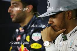 Lewis Hamilton (GBR) Mercedes AMG F1 in the FIA Press Conference. 31.07.2016. Formula 1 World Championship, Rd 12, German Grand Prix, Hockenheim, Germany, Race Day.