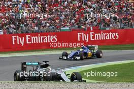 Lewis Hamilton (GBR) Mercedes AMG F1 W07 Hybrid. 31.07.2016. Formula 1 World Championship, Rd 12, German Grand Prix, Hockenheim, Germany, Race Day.