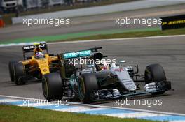 Lewis Hamilton (GBR) Mercedes AMG F1 W07 Hybrid. 31.07.2016. Formula 1 World Championship, Rd 12, German Grand Prix, Hockenheim, Germany, Race Day.