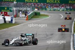 Lewis Hamilton (GBR) Mercedes AMG F1 W07 Hybrid. 31.07.2016. Formula 1 World Championship, Rd 12, German Grand Prix, Hockenheim, Germany, Race Day.