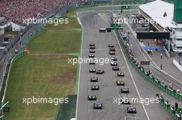 The start of the race. 31.07.2016. Formula 1 World Championship, Rd 12, German Grand Prix, Hockenheim, Germany, Race Day.