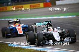 Lewis Hamilton (GBR) Mercedes AMG F1 W07 Hybrid. 31.07.2016. Formula 1 World Championship, Rd 12, German Grand Prix, Hockenheim, Germany, Race Day.