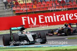 Lewis Hamilton (GBR) Mercedes AMG F1 W07 Hybrid. 31.07.2016. Formula 1 World Championship, Rd 12, German Grand Prix, Hockenheim, Germany, Race Day.