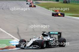 Lewis Hamilton (GBR) Mercedes AMG F1 W07 Hybrid. 31.07.2016. Formula 1 World Championship, Rd 12, German Grand Prix, Hockenheim, Germany, Race Day.