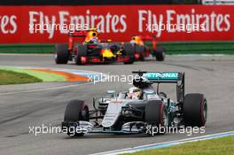 Lewis Hamilton (GBR) Mercedes AMG F1 W07 Hybrid. 31.07.2016. Formula 1 World Championship, Rd 12, German Grand Prix, Hockenheim, Germany, Race Day.