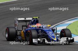 Felipe Nasr (BRA) Sauber C35. 30.07.2016. Formula 1 World Championship, Rd 12, German Grand Prix, Hockenheim, Germany, Qualifying Day.