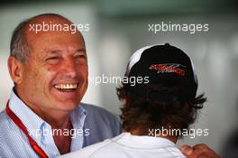 (L to R): Ron Dennis (GBR) McLaren Executive Chairman with Fernando Alonso (ESP) McLaren. 30.07.2016. Formula 1 World Championship, Rd 12, German Grand Prix, Hockenheim, Germany, Qualifying Day.