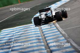 Felipe Massa (BRA) Williams FW38 sends sparks flying. 30.07.2016. Formula 1 World Championship, Rd 12, German Grand Prix, Hockenheim, Germany, Qualifying Day.