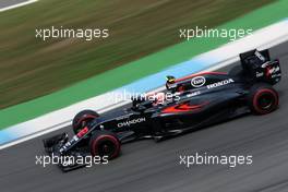 Jenson Button (GBR) McLaren MP4-31. 30.07.2016. Formula 1 World Championship, Rd 12, German Grand Prix, Hockenheim, Germany, Qualifying Day.