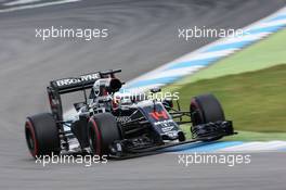 Fernando Alonso (ESP) McLaren MP4-31. 30.07.2016. Formula 1 World Championship, Rd 12, German Grand Prix, Hockenheim, Germany, Qualifying Day.