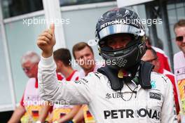pole for Nico Rosberg (GER) Mercedes AMG Petronas F1 W07. 30.07.2016. Formula 1 World Championship, Rd 12, German Grand Prix, Hockenheim, Germany, Qualifying Day.