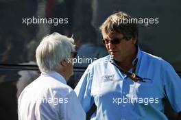 (L to R): Bernie Ecclestone (GBR) with Christoph Ammann (AUT) Owner of CAM Security. 30.07.2016. Formula 1 World Championship, Rd 12, German Grand Prix, Hockenheim, Germany, Qualifying Day.