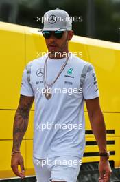 Lewis Hamilton (GBR) Mercedes AMG F1. 31.07.2016. Formula 1 World Championship, Rd 12, German Grand Prix, Hockenheim, Germany, Race Day.