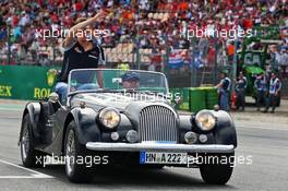 Daniil Kvyat (RUS) Scuderia Toro Rosso on the drivers parade. 31.07.2016. Formula 1 World Championship, Rd 12, German Grand Prix, Hockenheim, Germany, Race Day.