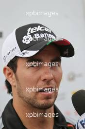 Sergio Perez (MEX) Sahara Force India F1. 28.07.2016. Formula 1 World Championship, Rd 12, German Grand Prix, Hockenheim, Germany, Preparation Day.