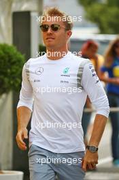 Nico Rosberg (GER) Mercedes AMG F1. 28.07.2016. Formula 1 World Championship, Rd 12, German Grand Prix, Hockenheim, Germany, Preparation Day.