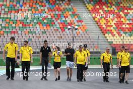 Esteban Ocon (FRA), Third Driver, Renault Sport F1 Team and Jolyon Palmer (GBR), Renault Sport F1 Team  28.07.2016. Formula 1 World Championship, Rd 12, German Grand Prix, Hockenheim, Germany, Preparation Day.