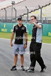 Sergio Perez (MEX) Sahara Force India F1 walks the circuit. 28.07.2016. Formula 1 World Championship, Rd 12, German Grand Prix, Hockenheim, Germany, Preparation Day.