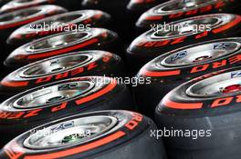Pirelli tyres. 28.07.2016. Formula 1 World Championship, Rd 12, German Grand Prix, Hockenheim, Germany, Preparation Day.