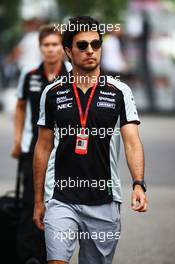 Sergio Perez (MEX) Sahara Force India F1. 28.07.2016. Formula 1 World Championship, Rd 12, German Grand Prix, Hockenheim, Germany, Preparation Day.