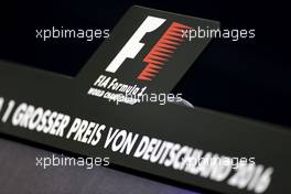 German GP 28.07.2016. Formula 1 World Championship, Rd 12, German Grand Prix, Hockenheim, Germany, Preparation Day.