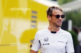 Jenson Button (GBR) McLaren. 28.07.2016. Formula 1 World Championship, Rd 12, German Grand Prix, Hockenheim, Germany, Preparation Day.