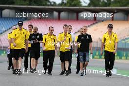 Alan Permane (GBR), Renault Sport F1 Team and Kevin Magnussen (DEN), Renault Sport F1 Team  28.07.2016. Formula 1 World Championship, Rd 12, German Grand Prix, Hockenheim, Germany, Preparation Day.