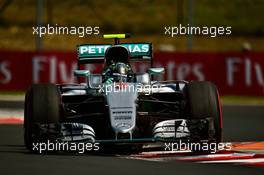 Nico Rosberg (GER) Mercedes AMG F1 W07 Hybrid. 22.07.2016. Formula 1 World Championship, Rd 11, Hungarian Grand Prix, Budapest, Hungary, Practice Day.