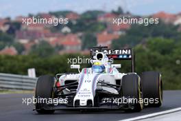 Felipe Massa (BRA), Williams F1 Team  22.07.2016. Formula 1 World Championship, Rd 11, Hungarian Grand Prix, Budapest, Hungary, Practice Day.
