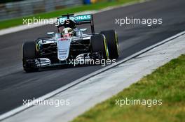 Lewis Hamilton (GBR) Mercedes AMG F1 W07 Hybrid. 22.07.2016. Formula 1 World Championship, Rd 11, Hungarian Grand Prix, Budapest, Hungary, Practice Day.