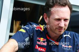 Christian Horner (GBR) Red Bull Racing Team Principal. 22.07.2016. Formula 1 World Championship, Rd 11, Hungarian Grand Prix, Budapest, Hungary, Practice Day.