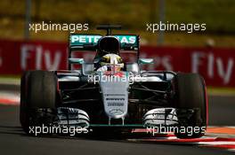 Lewis Hamilton (GBR) Mercedes AMG F1 W07 Hybrid. 22.07.2016. Formula 1 World Championship, Rd 11, Hungarian Grand Prix, Budapest, Hungary, Practice Day.