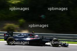 Jenson Button (GBR) McLaren MP4-31. 22.07.2016. Formula 1 World Championship, Rd 11, Hungarian Grand Prix, Budapest, Hungary, Practice Day.
