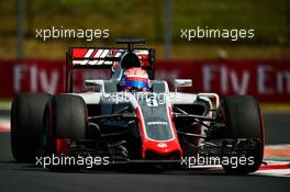 Romain Grosjean (FRA) Haas F1 Team VF-16. 22.07.2016. Formula 1 World Championship, Rd 11, Hungarian Grand Prix, Budapest, Hungary, Practice Day.