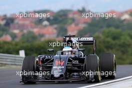 Fernando Alonso (ESP), McLaren Honda  22.07.2016. Formula 1 World Championship, Rd 11, Hungarian Grand Prix, Budapest, Hungary, Practice Day.