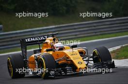 Kevin Magnussen (DEN) Renault Sport F1 Team RS16. 22.07.2016. Formula 1 World Championship, Rd 11, Hungarian Grand Prix, Budapest, Hungary, Practice Day.